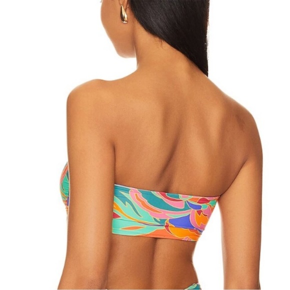 🌻NEW w.tags REVOLVE Stone Fox Swim Inez Hot Tropix Bikini Top Size XS - Picture 8 of 8
